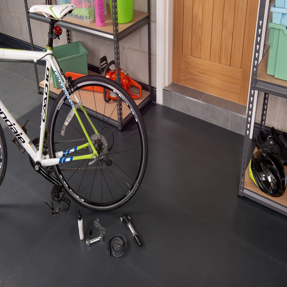 Interlocking Floor Tiles (1m2) X500/7 Graphite